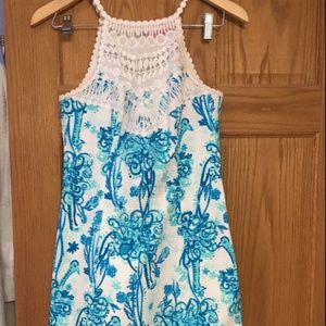 Lilly Pulitzer Back It Up Peacock Dress Size 0